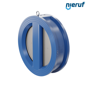 dual plate check valve DN450 DR01 ANSI 150 GGG40 epoxyd plated blue 180µm EPDM