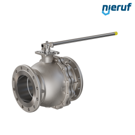 robinet à boisseau sphérique à brides pour vapeur d'eau DN200  FK05 acier inoxydable 1.4408