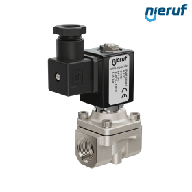 elettrovalvola G 1/2" pollici acciaio inossidabile EV07 FKM 24V DC
