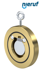Zwischenflansch-Rückschlagklappe DN40 ZR09 Alubronze 2.0975 NBR