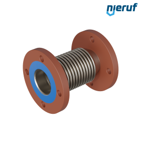 Axial expansion joint DN65 type KP05 fixed flanges and stainless steel-bellows