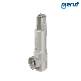 Zawór bezpieczeństwa 1 1/4" x 2" GW SV09 neutralne media gazowe, Stal nierdzewna FKM, Dźwignia