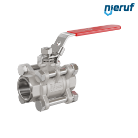 robinet à boisseau sphérique en acier inoxydable 3 pièces DN20 - 3/4" pouce femelle NPT
