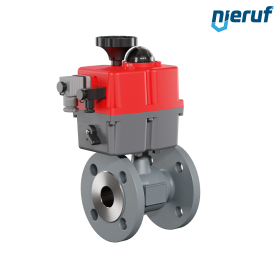 robinet à boisseau sphérique à brides électrique DN32 - 1 1/4" pouce EK04 24V