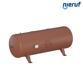 High pressure vessel horizontal BE02 500 liter, 0-23 bar, steel primed