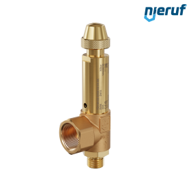 safety valve 1/2" m  x 1" fm SV08 gaseous media, gunmetal FKM