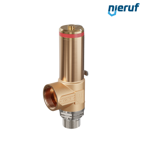 Kriogeniczny zawór bezpieczeństwa bez podnoszenia DN15 3/4" GZ x 1" GW SV18, stal nierdzewna & brąz PTFE