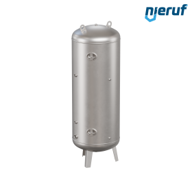 Serbatoio a pressione per acqua verticale BE04 1000 litri, 0-6 bar, acciaio inox