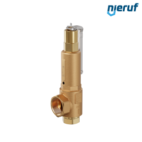 safety valve 1 1/2" x 2" fm SV07 neutral gaseous media, gunmetal EPDM, with lever