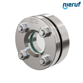 Behälter-Schauglas DN25 - 1" Zoll  BS02 Edelstahl 1.4571 Borosilikatglas 16bar