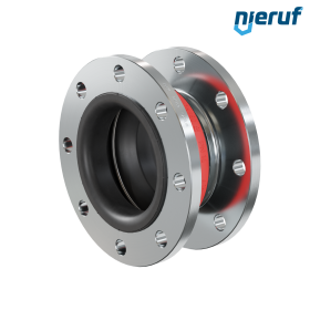 Rubber expansion joint vacuum support ring DN150 type KP04 steel flanges EPDM