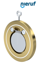 Zwischenflansch-Rückschlagklappe DN80 ZR09 Alubronze 2.0975 PTFE