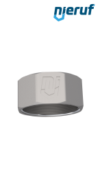 Tapa de 3/8" de acero inoxidable 316 con rosca hembra