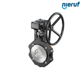 Double offset butterfly-valve AK12 DN 65 PN10-40 worm gear