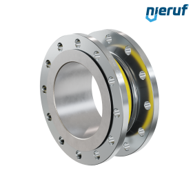 Rubber expansion joint guide pipe DN200 PN16 type KP04 steel flanges NBR