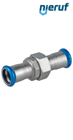 Raccordi dritti a pressare F x F DN12 - 15,0 mm acciaio inox