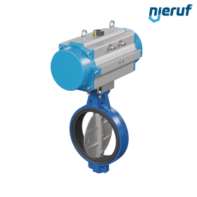 Butterfly valve DN 400 AK01 EPDM DVGW drinking water, WRAS, ACS, W270 pneumatic actuator single acting normally open