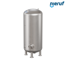 Serbatoio a pressione per acqua verticale BE04 6000 litri, 0-6 bar, acciaio inox