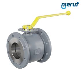 robinet à boisseau sphérique à brides DN100 FK01 fonte à graphite sphéroïdal GJS 400-18 sphère en acier inoxydable 1.4301 DVGW gaz