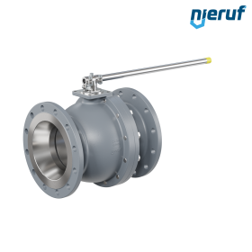 robinet à boisseau sphérique à brides DN250 FK01 fonte à graphite sphéroïdal GJS 400-18 sphère en acier inoxydable 1.4301 DVGW gaz