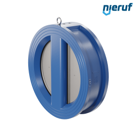 dual plate check valve DN450 DR01 ANSI 150 GGG40 epoxyd plated blue 180µm FKM