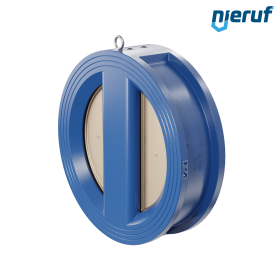 dual plate check valve DN350 DR04 GGG40 epoxyd plated blue 180µm FKM