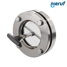 Behälter-Schauglas mit PTFE-Scheibenwischer DN80 BS01 Edelstahl 1.4571 EPDM Borosilikatglas 2,5bar