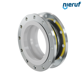 Rubber expansion joint PTFE lining DN250 type KP04 steel flanges NBR