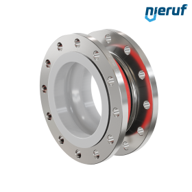 Rubber expansion joint PTFE lining DN200 PN16 type KP04 stainless steel flanges EPDM