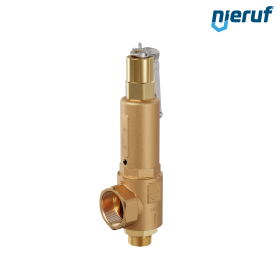 safety valve 1 1/4" m  x 2" fm SV07 neutral gaseous media, gunmetal NBR, with lever