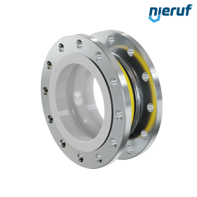 Rubber expansion joint PTFE lining DN200 PN16 type KP04 steel flanges NBR