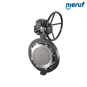 Triple offset butterfly-valve carbon steel AK14 DN 300 PN16 worm gear