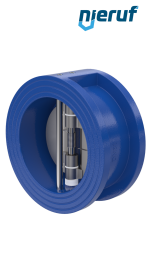 clapet anti-retour à double battant DN80 DR02 GGG40 EPDM
