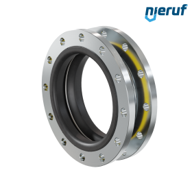 Rubber expansion joint vacuum support ring DN300 PN16 type KP04 steel flanges NBR
