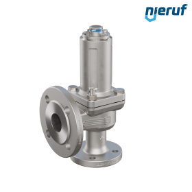 Zawór bezpieczeństwa kołnierzowy DN25/DN40 SF04, Stal nierdzewna 1.4408 PTFE, bez podnoszenia