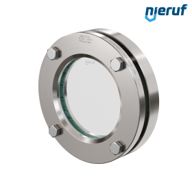 Behälter-Schauglas DN100 - 4" Zoll  BS01 Edelstahl 1.4571 Borosilikatglas 2,5bar