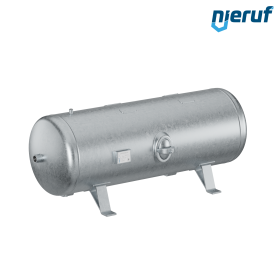 High pressure vessel horizontal BE02 350 liter, 0-31 bar, steel galvanized