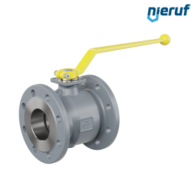 robinet à boisseau sphérique à brides DN80 FK01 fonte à graphite sphéroïdal GJS 400-18 sphère en acier inoxydable 1.4301 DVGW gaz
