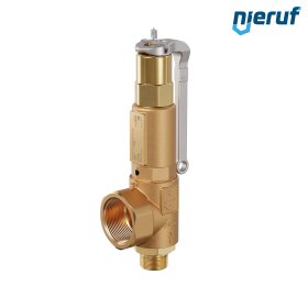 safety valve 3/4" m  x 1 1/4" fm SV04 liquid media, gunmetal NBR, with lever