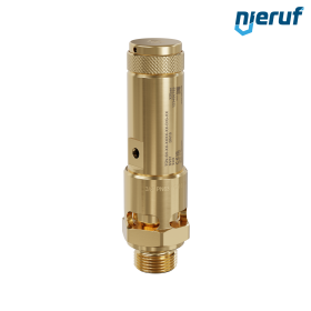 valvola di sicurezza 3/8" M SV01 per aria compressa FKM ottone pressione di taratura 0,2 - 25,0 bar