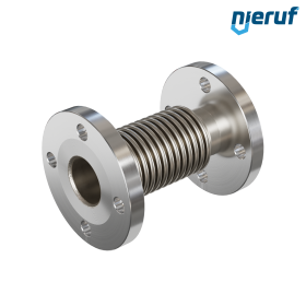 Compensateur axial DN50 modèle KP05 bride fixe en acier inoxydable et soufflet en acier inoxydable