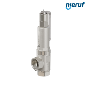 safety valve 2" x 2" fm SV06 liquid media, stainless steel FKM, with lever