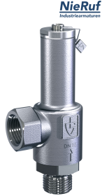 valvola bypass 1" filettat. est x 1" filettat. int UV03 acciaio inossidabile AISI 316L 2,0 - 12,0 bar