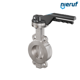 Butterfly-valve-stainless-steel DN 80 PN16 AK08 metall notch lever