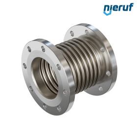 Axial expansion joint DN125 type KP05 stainless steel fixed flanges and stainless steel bellows
