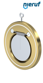 Zwischenflansch-Rückschlagklappe DN125 ZR09 Alubronze 2.0975 PTFE