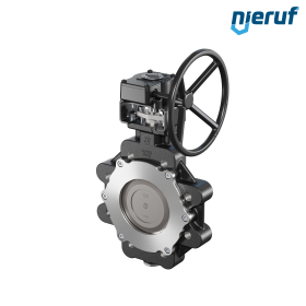 Triple offset butterfly-valve carbon steel AK14 DN 125 PN10-16 worm gear