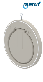 Zwischenflansch-Rückschlagklappe DN300 ZR06 Kunststoff PP-H PTFE