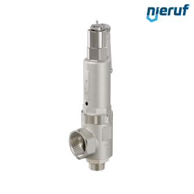 Zawór bezpieczeństwa 1 1/4" GZ  x 2" GW SV09 neutralne media gazowe, Stal nierdzewna NBR, Dźwignia