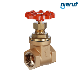 Vanne d'arrêt à opercule taraudée en bronze AS07 DN20 - 3/4" pouces PN16 EPDM